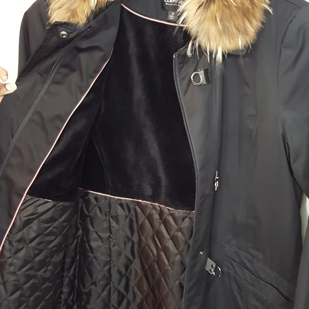 Fur Collar Coat - Picture 6 of 7